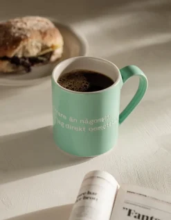 Design House Stockholm Astrid Lindgren mug, I am frecklier…, -swedish Green Online