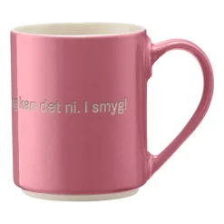 Design House Stockholm Astrid Lindgren mug, Tänk for att jag kan…, Swedish text Pink