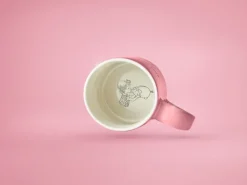Design House Stockholm Astrid Lindgren mug, Tänk for att jag kan…, Swedish text Pink