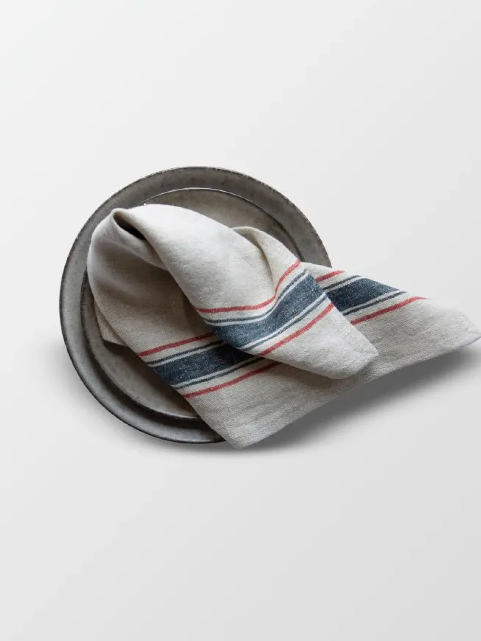 Tell Me More Astrid linen napkin 50x50 cm, Navy Beige Sale
