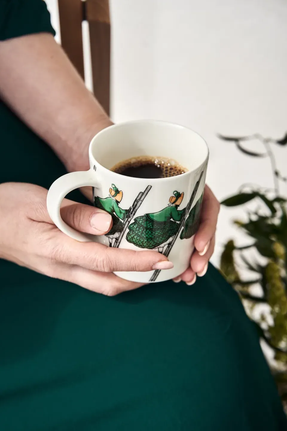 Design House Stockholm Aunt mug with handle, 40 cl Green Best