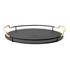 Audo Copenhagen Balcony serving tray Ø36.5 cm, Black Hot