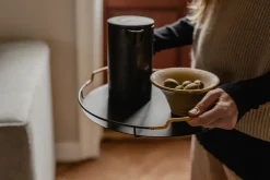 Audo Copenhagen Balcony serving tray Ø36.5 cm, Black Hot
