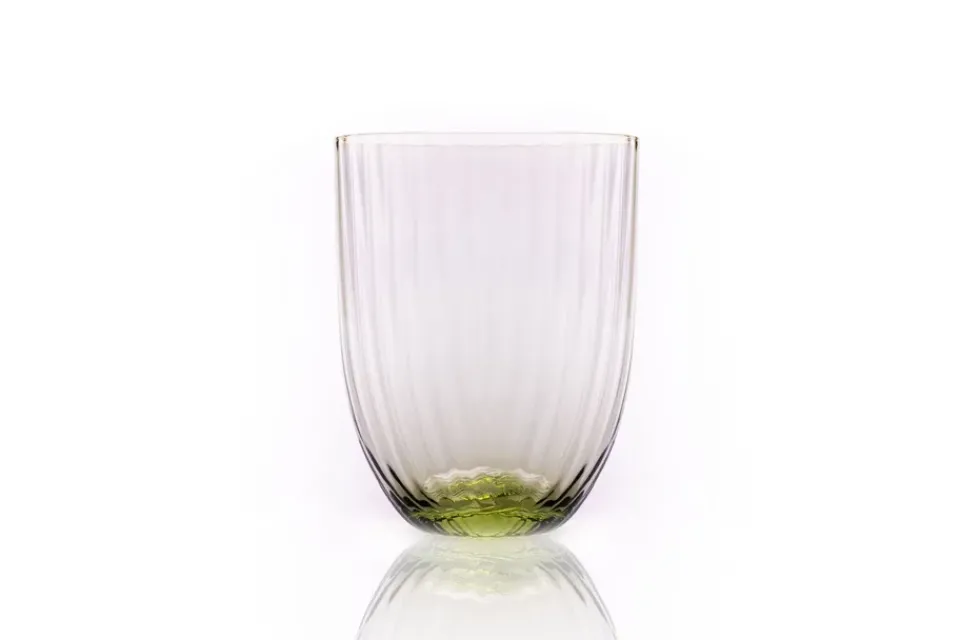 Anna Von Lipa Bamboo drinking glass 25 cl, Olive Green Clearance