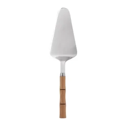 SABRE Paris Bamboo shape cake server 25 cm, Light wood laminated Brown Sale