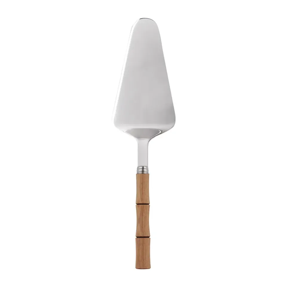 SABRE Paris Bamboo shape cake server 25 cm, Light wood laminated Brown Sale