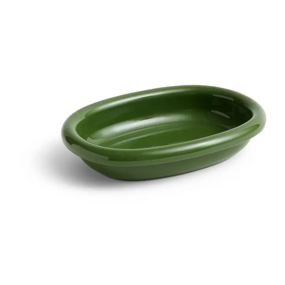 HAY Barro oval serving plate, , small 20x27,5 cm Green Sale