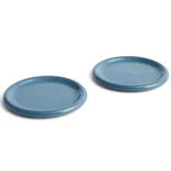HAY Barro plate, Dark , Ø24 cm 2-pack Blue Outlet