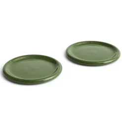HAY Barro plate, , Ø24 cm 2-pack Green New