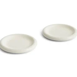 HAY Barro plate, Off-, Ø18 cm 2-pack White New