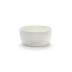 Serax Base breakfast bowl with low rim , 12 cm White Hot