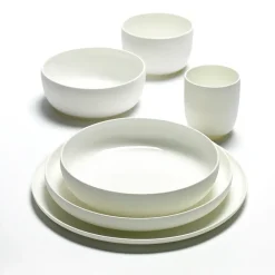 Serax Base breakfast bowl with low rim , 12 cm White Hot