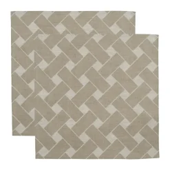Almedahls Basket XL napkin 45x45 cm 2-pack, Natural taupe Beige Outlet