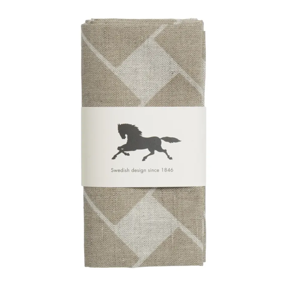 Almedahls Basket XL napkin 45x45 cm 2-pack, Natural taupe Beige Outlet