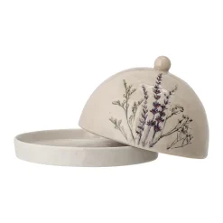 Bloomingville Bea Butter Dish 10x15 cm, Nature Beige