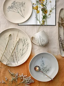 Bloomingville Bea deep plate Ø21 cm, Nature Beige