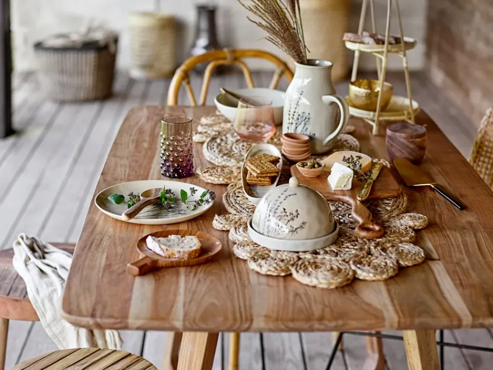Bloomingville Bea serving platter 8x35.5 cm, Nature Beige Best