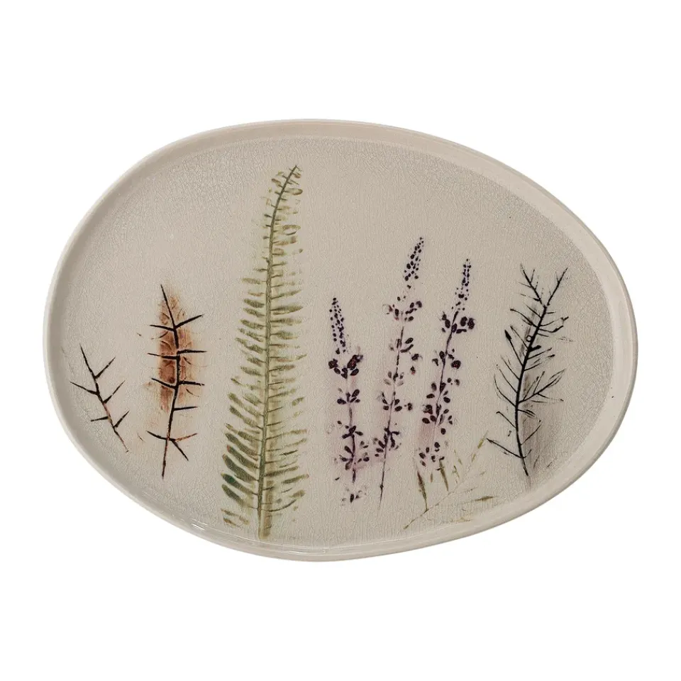 Bloomingville Bea serving platter 26x34.5 cm, Nature Beige Hot