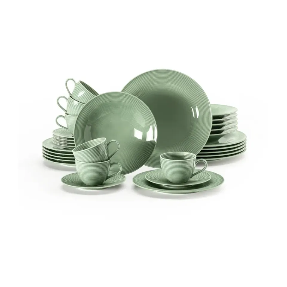 Seltmann Weiden Beat service set 30 pieces, Green Clearance