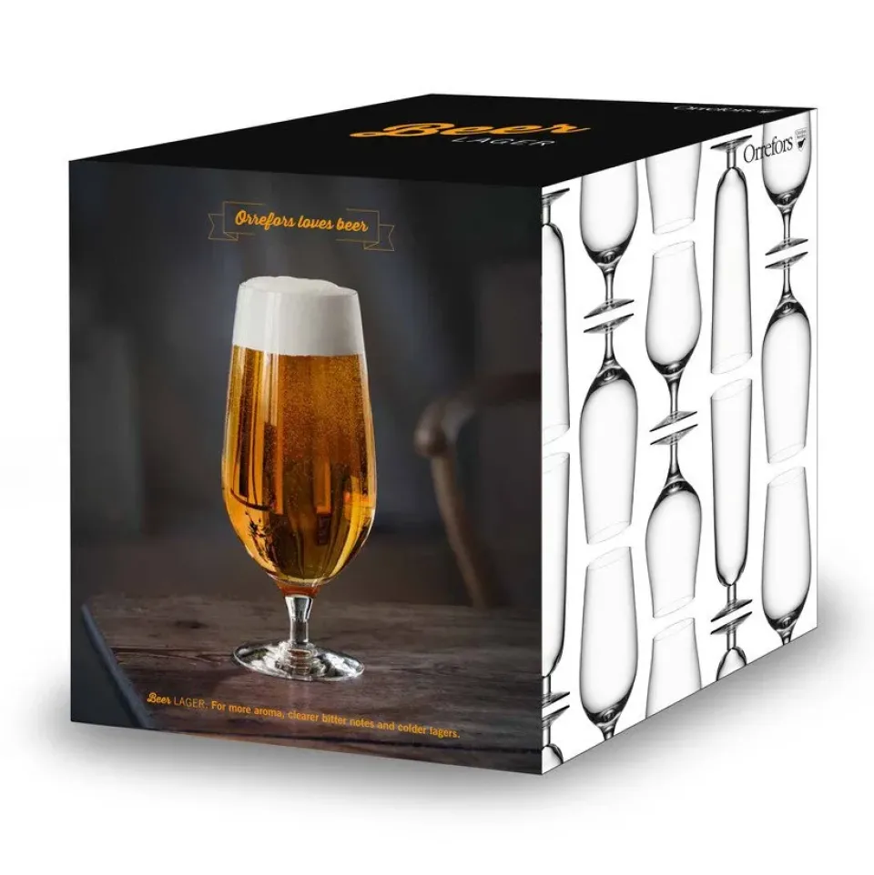Orrefors Beer lager beer glass 4-pack, 60 cl Transparent Discount