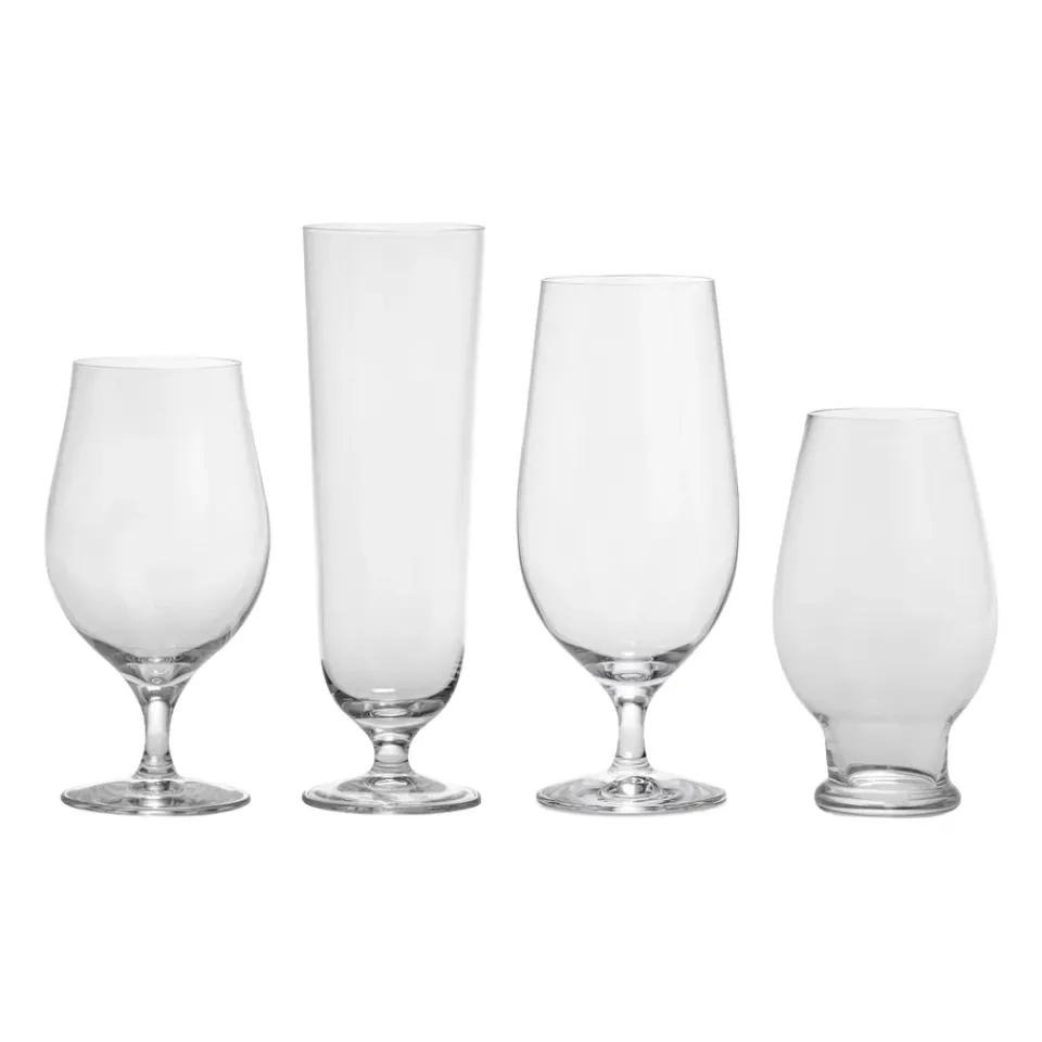 Orrefors Beer tasting kit beer glass 4 pieces, Clear Transparent Sale