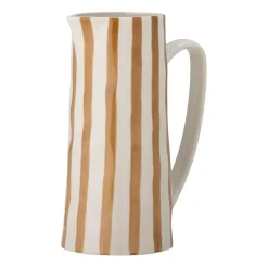 Bloomingville Begonia pot stoneware 23.5 cm, Brown stripes BeigeBrown Hot