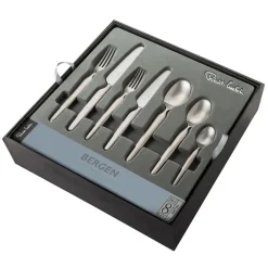 Robert Welch Bergen cutlery set matte, 56 pieces Silver-coloured New