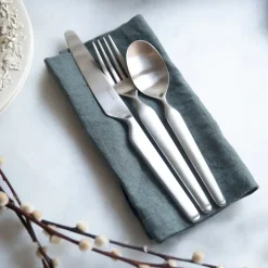 Robert Welch Bergen dessert spoon matte, stainless steel Silver-coloured Best