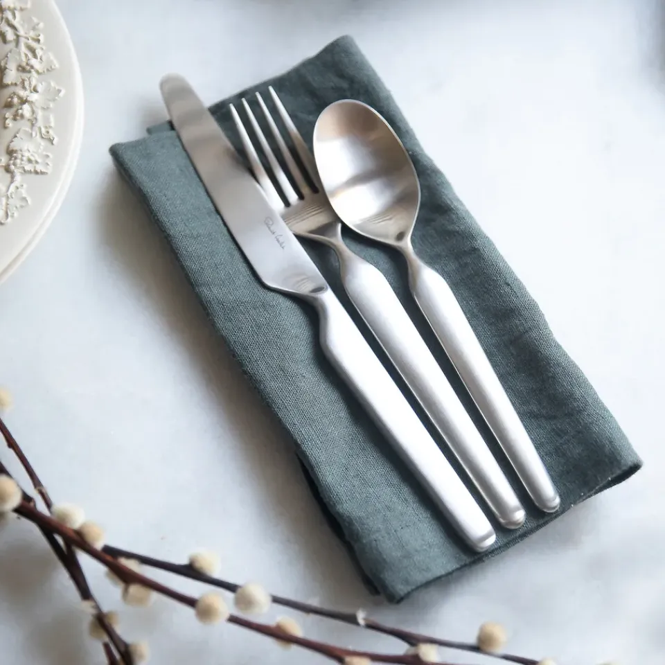 Robert Welch Bergen dessert spoon matte, stainless steel Silver-coloured Best
