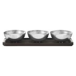 Georg Jensen Bernadotte bowl set, 4 pieces Silver-coloured