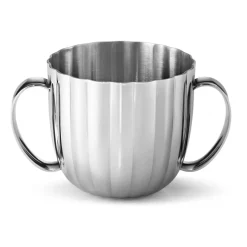 Georg Jensen Bernadotte children's dinnerware 2 pieces, Stainless steel Silver-coloured Hot