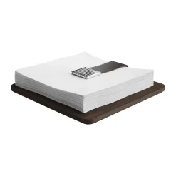 Georg Jensen Bernadotte napkin holder 20.1x20.1 cm, Stainless steel Silver-coloured Best