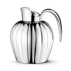 Georg Jensen Bernadotte thermos jug push lid, 0.8 l Silver-coloured Best