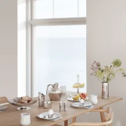 Georg Jensen Bernadotte thermos jug push lid, 0.8 l Silver-coloured Best