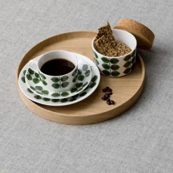 Gustavsbergs Porslinsfabrik Berså coffee set, coffee cup + saucer GreenWhite Discount