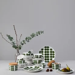 Gustavsbergs Porslinsfabrik Berså egg cup, Ø 5 cm GreenWhite Hot