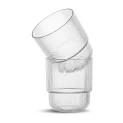 Sagaform Billi drinking glass 40 cl, 2-pack Transparent Hot