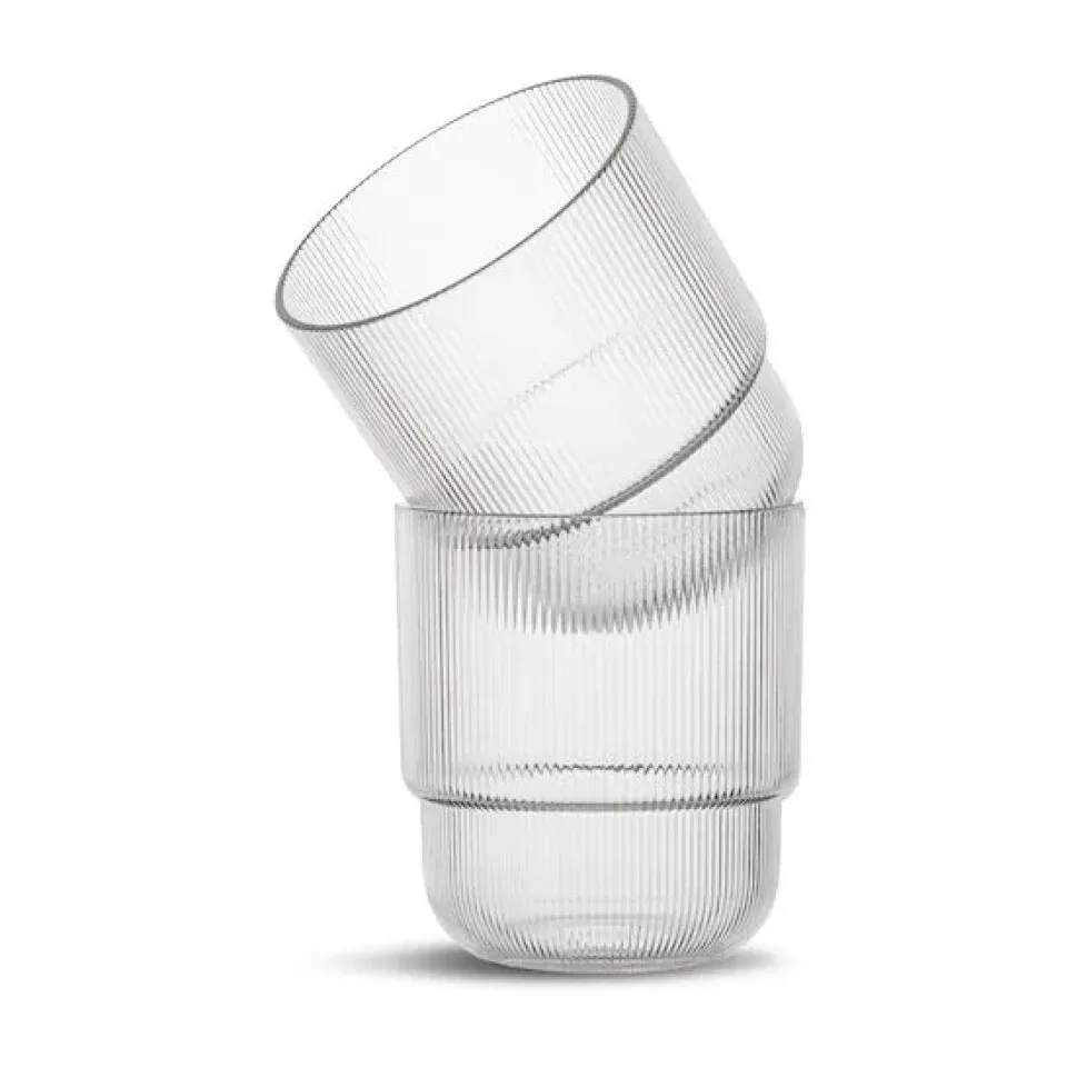 Sagaform Billi drinking glass 40 cl, 2-pack Transparent Hot