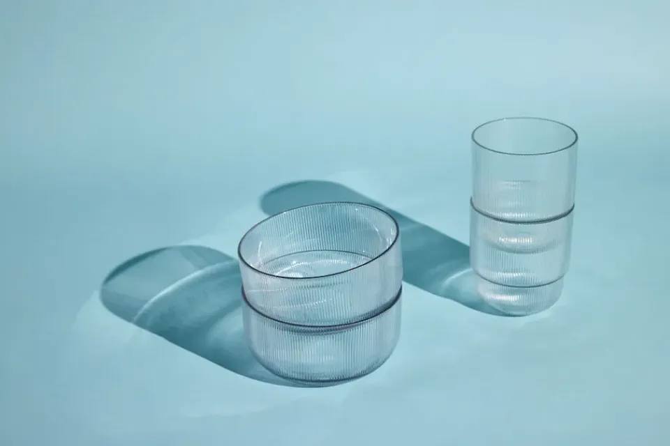 Sagaform Billi drinking glass 40 cl, 2-pack Transparent Hot