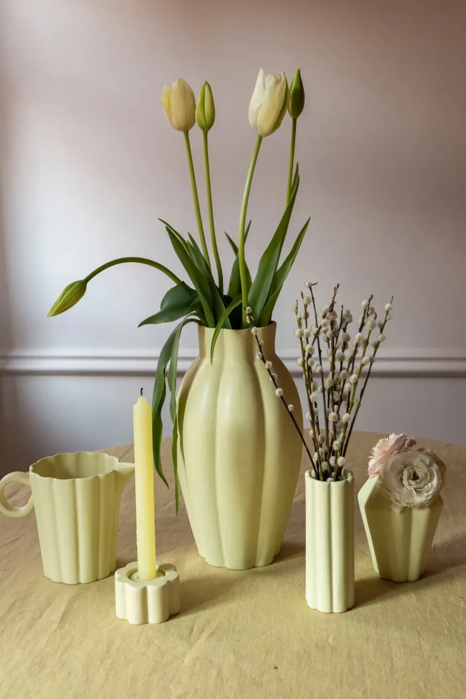 PotteryJo Birgit pot 1 liter, Pale Yellow Outlet