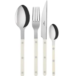 SABRE Paris Bistrot cutlery shiny 24 pcs, ivory Beige New
