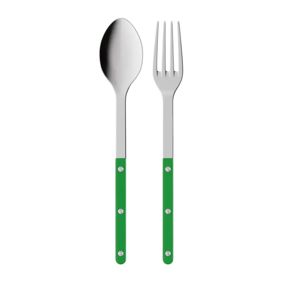 SABRE Paris Bistrot solid serving cutlery, 2 pieces, Garden Green Discount
