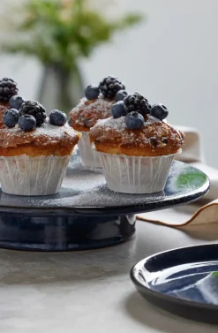 Bitz cake dish on foot Ø30 cm, Dark Blue Sale