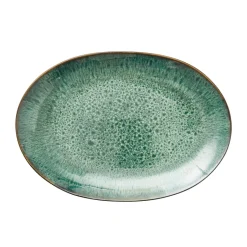 Bitz dish oval 25x36 cm, Black-green BlackGreen New