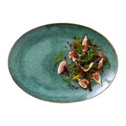 Bitz oval serving dish 45x34 cm, Black-green BlackGreen Best