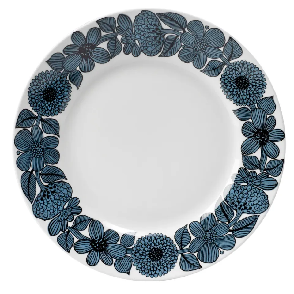 Gustavsbergs Porslinsfabrik Blå Aster plate, Ø 28 cm Blue Clearance