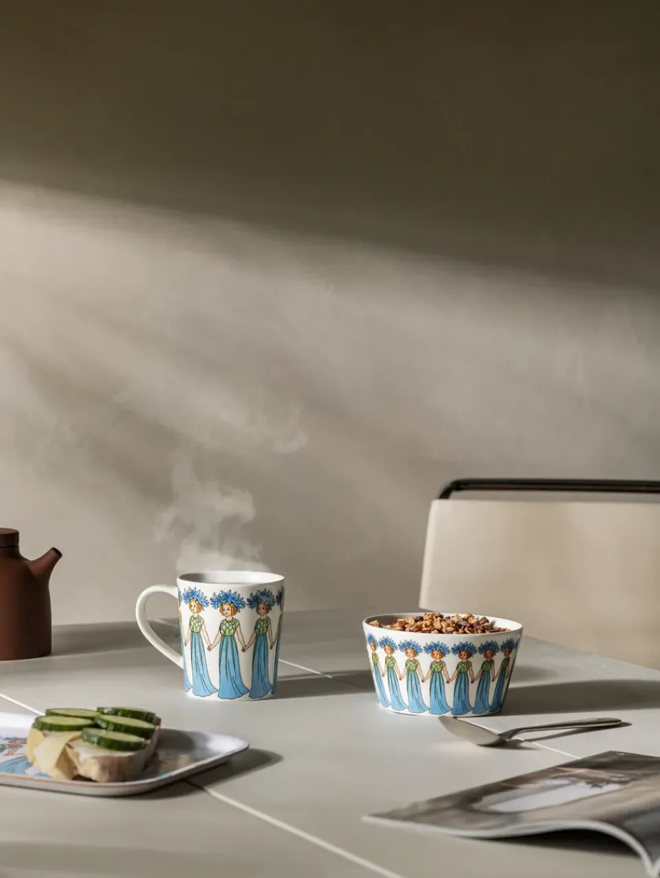 Design House Stockholm Blåklint bowl, 50 cl BlueWhite Online
