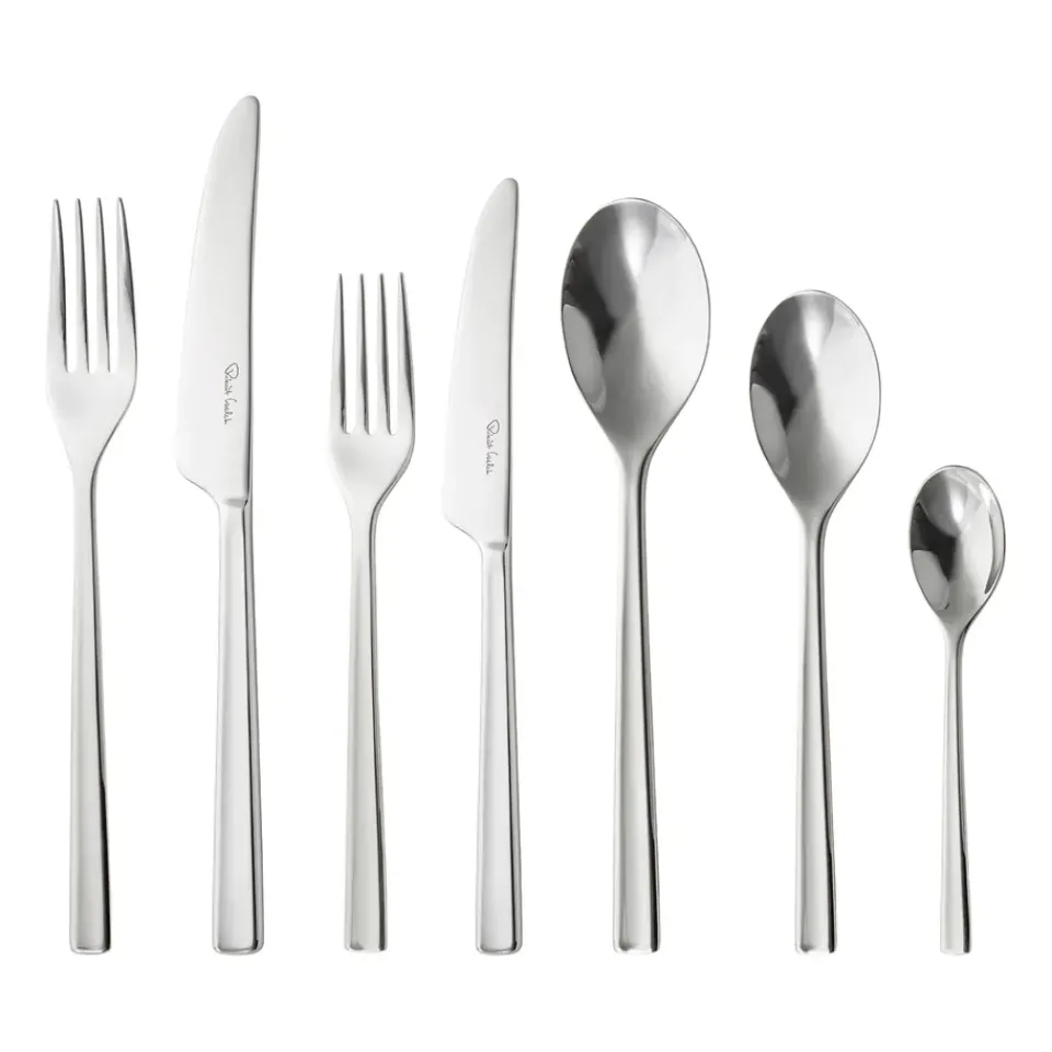 Robert Welch Blockley cutlery smooth, 42 pieces Silver-coloured Outlet