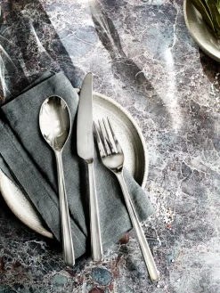 Robert Welch Blockley cutlery smooth, 24 pieces Silver-coloured Best