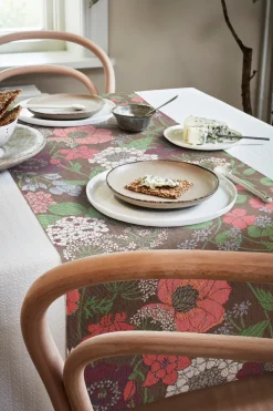 Ekelund Linneväveri Blomsterfång table runner 35x140 cm, Multi Online